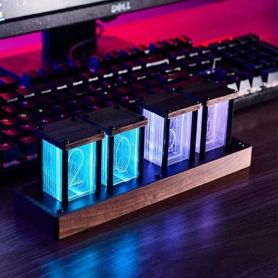 Horloge Lampe Nixie Led - Objet Scientifique - Science Labs