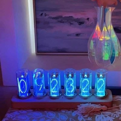 Horloge Lumineuse Tube Nixie - Objet Scientifique - Science Labs