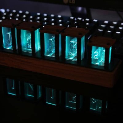 Horloge Nixie 5 Tubes - Objet Scientifique - Science Labs