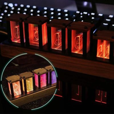 Horloge Nixie 5 Tubes - Objet Scientifique - Science Labs