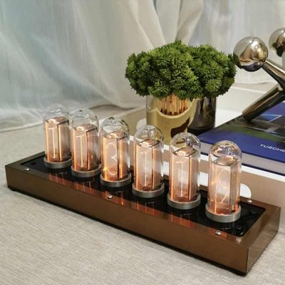 Horloge Nixie Acier - Objet Scientifique - Science Labs