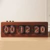 Nixie Tube Clock Wood