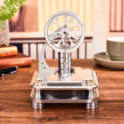 Moteur Stirling Gamma à Vapeur d'Eau - Objet Scientifique - Science Labs