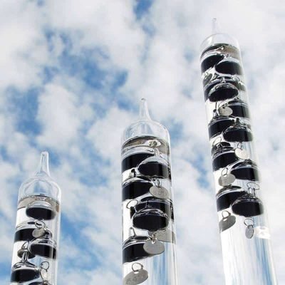 Thermomètre de Galilée 7 Boules Noires - Objet Scientifique - Science Labs