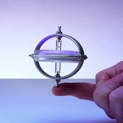 Toupie Gyroscope Lumineuse - Objet Anti Stress - Science Labs