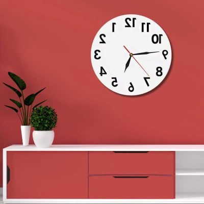 Horloge Inversée - Horloge Murale Originale - Deco Scientifique