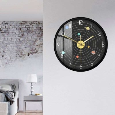 Horloge Système Solaire - Horloge Murale Originale - Deco Scientifique