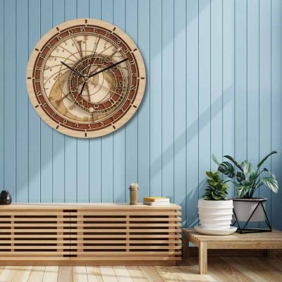 Pendule Astronomique - Horloge Murale Originale - Deco Scientifique