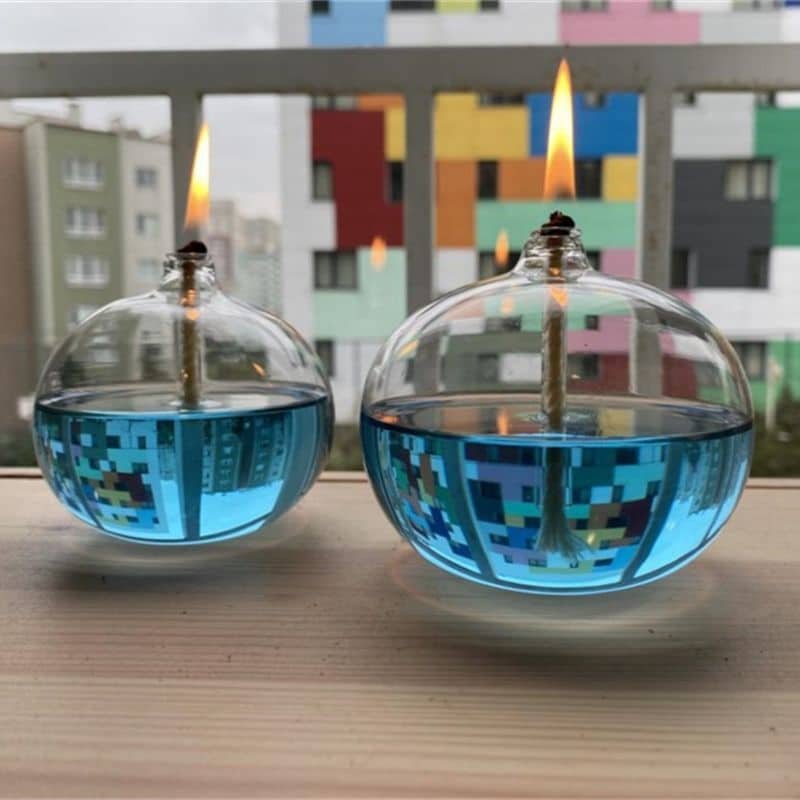 Round Oil Lamp