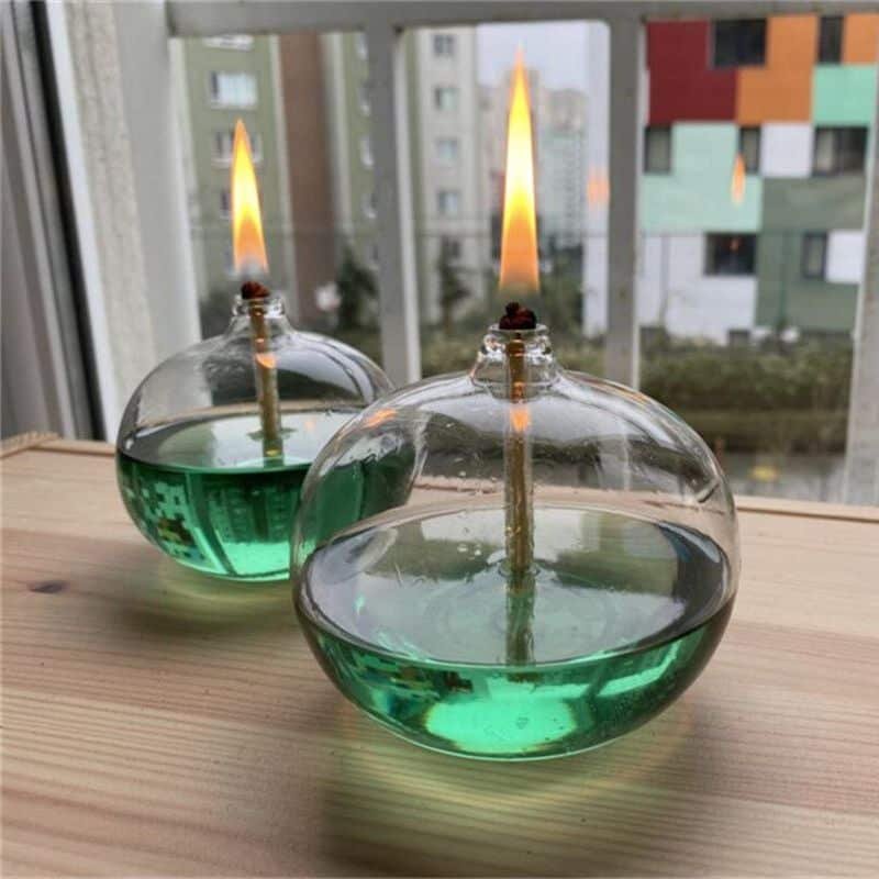 Round Oil Lamp