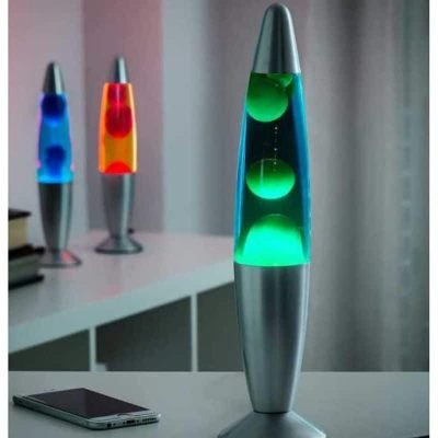 lampe à lave verte - lampe scientifique - deco scientifique