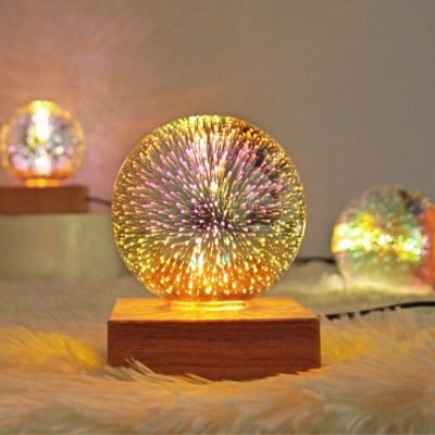 Lampe à poser originale feux d'artifice - lampe originale à poser - deco scientifique