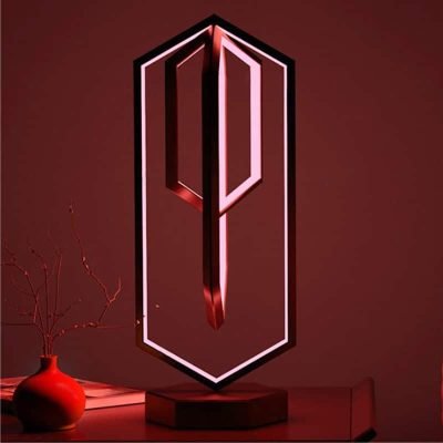 Lampe géométrique Polygone - lampe originale à poser - deco scientifique