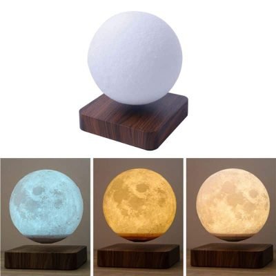 Lampe lune lévitation magnétique - lampe espace - deco scientifique