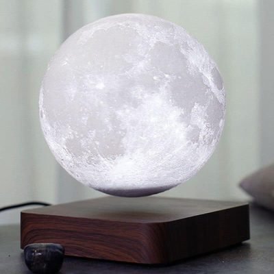 Lampe lune lévitation magnétique - lampe espace - deco scientifique
