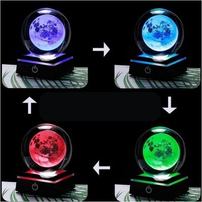 Lampe Lune Veilleuse - lampe espace - deco scientifique