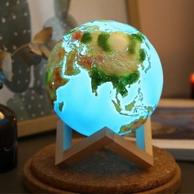 Lampe Planète Terre - lampe espace - deco scientifique