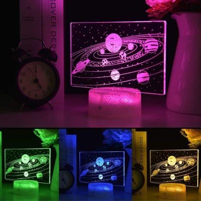 Lampe Système Solaire - lampe espace - deco scientifique