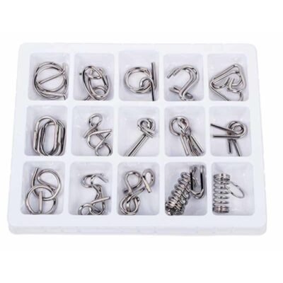 Casse Tête Métal 15 pièces - jeux scientifique