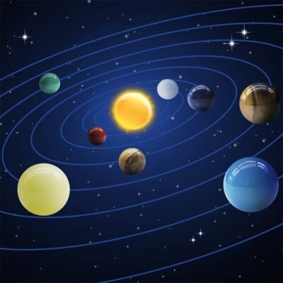 Système Solaire en Pierres Précieuses - Pierres et Minéraux - Science Labs