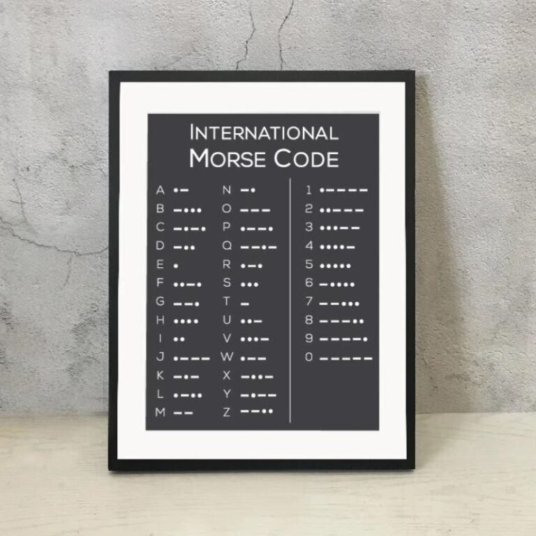Morse Code Poster | Science Gifts