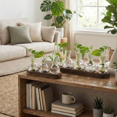 "Linné" Hydroponic Growing Station, Wooden Propagation Bench (Set 2)