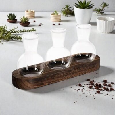 "Linné" Hydroponic Growing Station, Wooden Propagation Bench (Set 2)