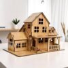 Wooden House Building Set