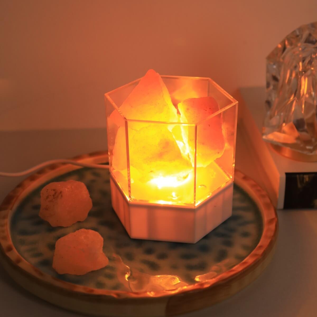 Himalayan Salt Rock Bedside Lamp