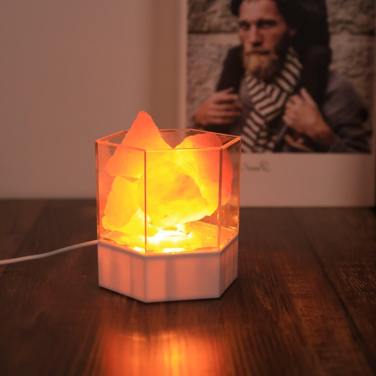 Himalayan Salt Rock Bedside Lamp