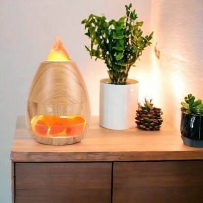 Himalayan Salt Stone Essential Oil Diffuser Lamp