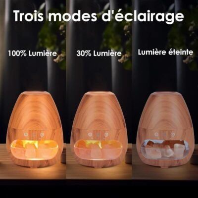 Himalayan Salt Stone Essential Oil Diffuser Lamp