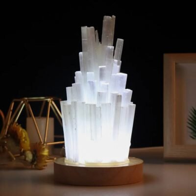 Original Selenite Stone Table Lamp