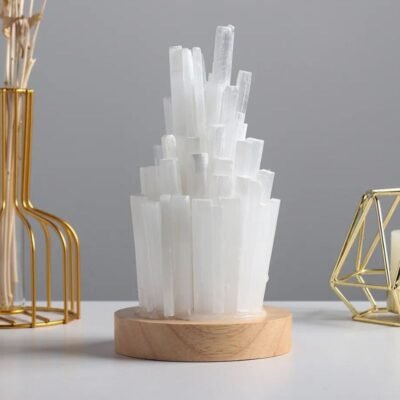 Original Selenite Stone Table Lamp