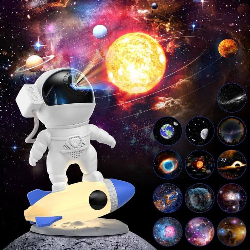 Cosmonaut Robot Galaxy Projector