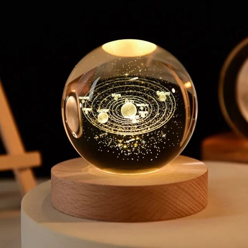 Solar System Crystal Ball Lamp