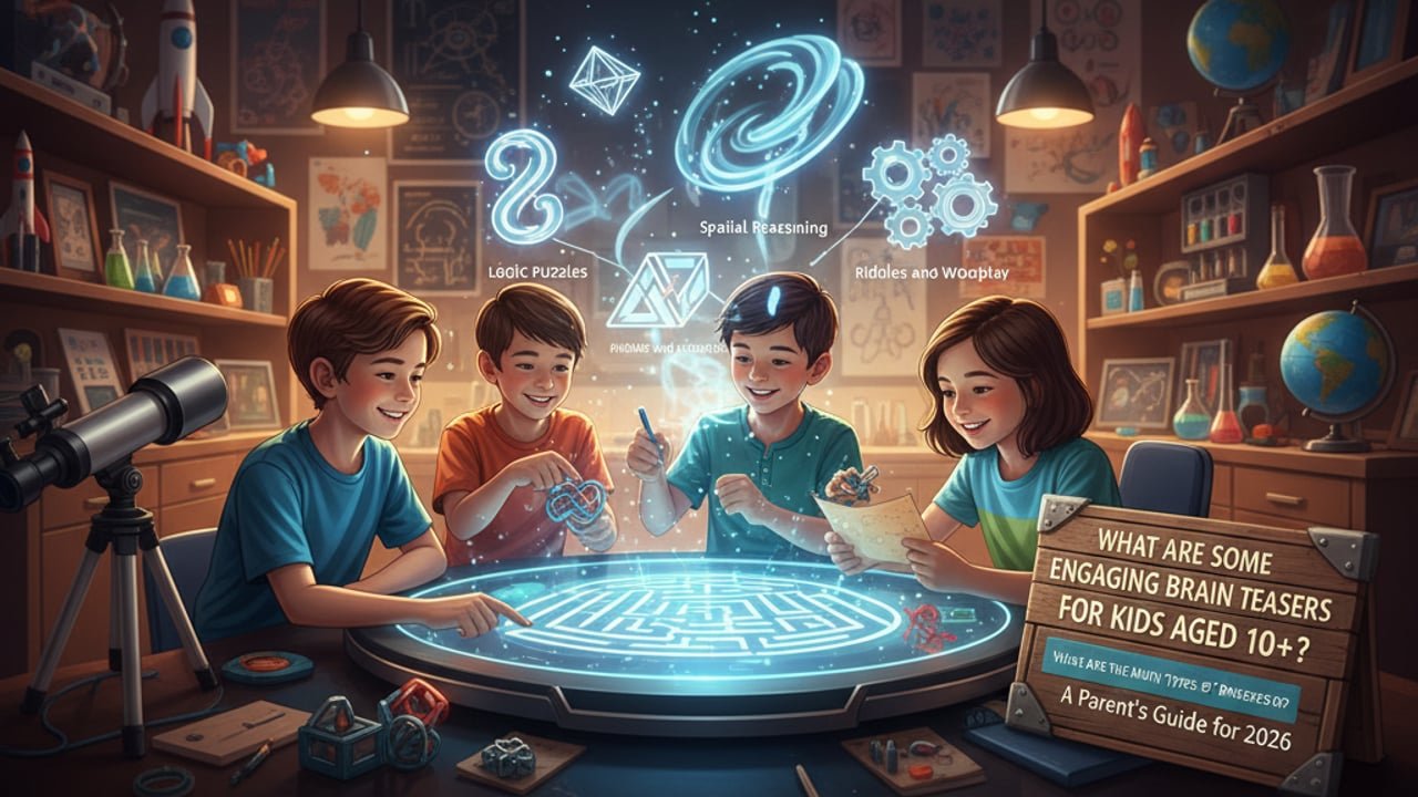 What Are the Main Types of Brain Teasers for Kids Aged 10+?