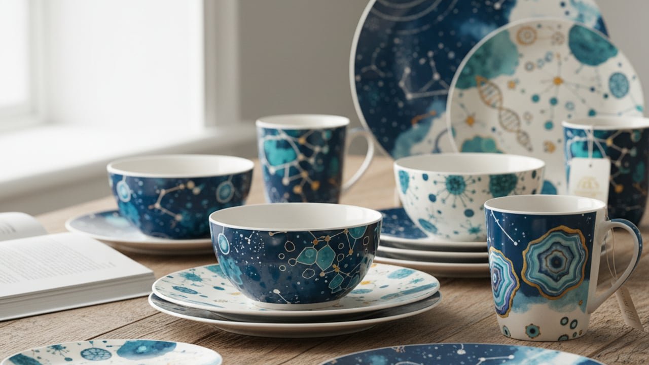 Where Can I Find Dinnerware With Scientific Patterns?