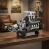 Car Engine Model Kit, Motorized Supercar V8 (737 Pieces)
