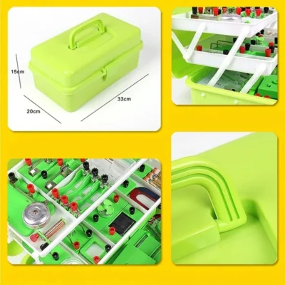 Electricity Kit with Magnetism Experiments in Carry Case