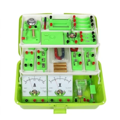 Electricity Kit with Magnetism Experiments in Carry Case