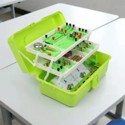 Electricity Kit with Magnetism Experiments in Carry Case