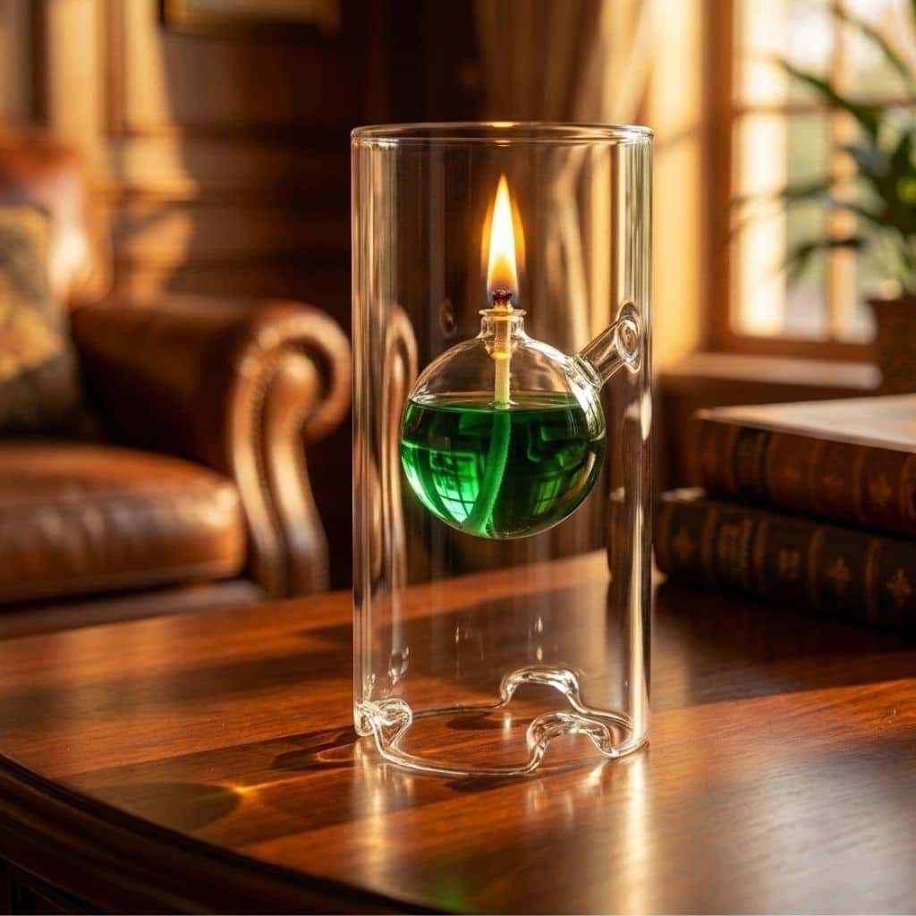 Designer Glass Oil Lamp