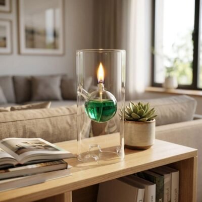 Designer Glass Oil Lamp