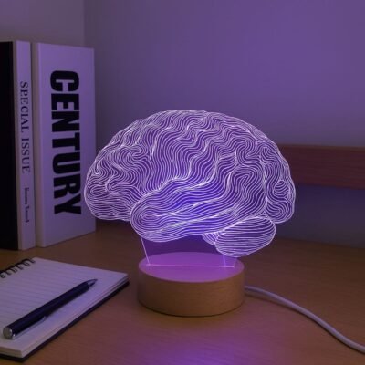 Brain 3D Illusion Lamp