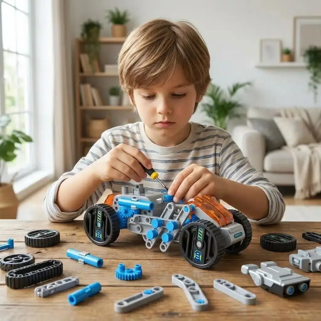 12-in-1 Robot Kit for Kids, USB Rechargeable