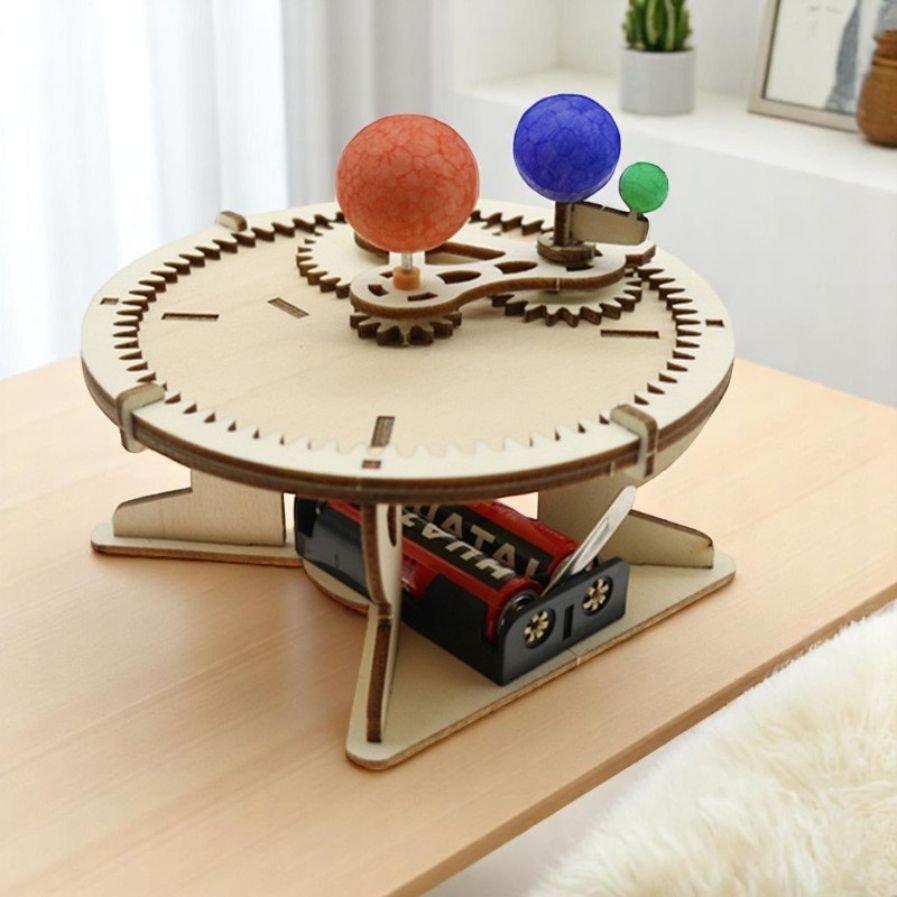 Motorized Wooden Orrery Kit