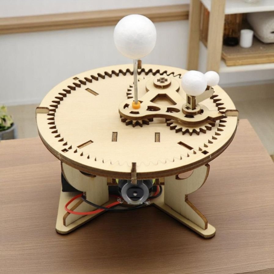 Motorized Wooden Orrery Kit