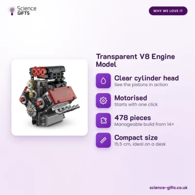 Transparent V8 Engine Model