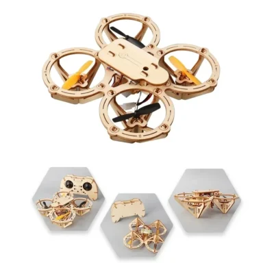 Wooden Drone Kit with Remote Control